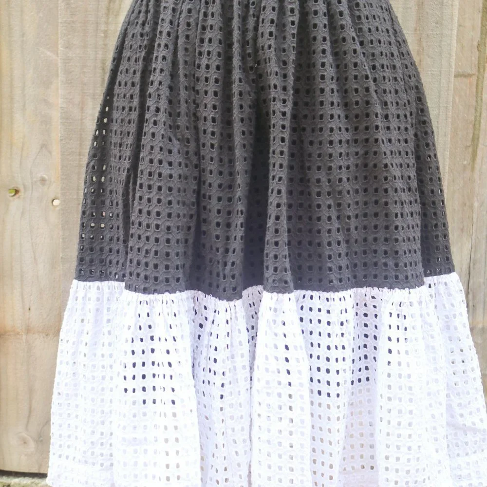 Gorman Black and White two tone skirt Preloved (8) - Picture 3 of 4